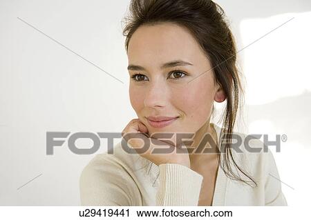 Portrait of a young woman View Large Photo Image Stock Image - Portrait of a young woman. Fotosearch