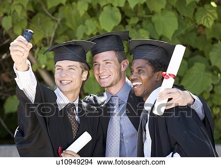 Three graduates celebrating View Large Photo Image Picture - Three graduates celebrating. Fotosearch