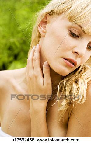 Beauty portrait of a woman in a tropical setting. View Large Photo Image Stock Photo - Beauty portrait of a woman in a tropical setting.. Fotosearch