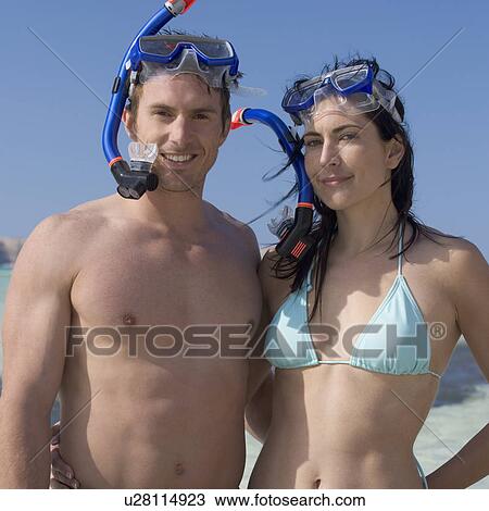 A couple snorkeling View Large Photo Image Stock Image - A couple snorkeling. Fotosearch