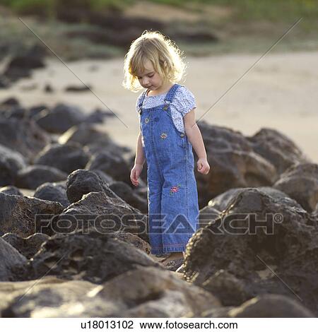 Young Girl on Beach View Large Photo Image Stock Image - Young Girl on Beach. Fotosearch