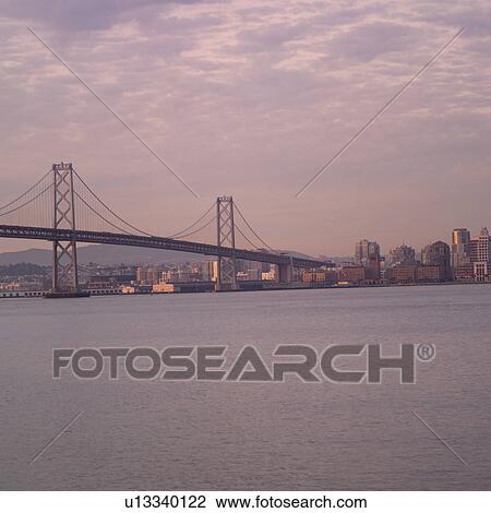 Bay Bridge San Francisco With City View View Large Photo Image Stock Image - Bay Bridge San Francisco With City View. Fotosearch