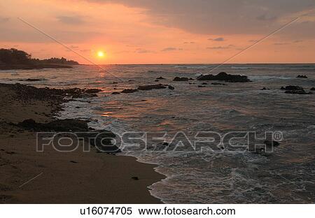 Big Island of Hawaii - sunset from beach View Large Photo Image Stock Photography - Big Island of Hawaii - sunset from beach. Fotosearch