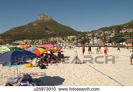 Stock Image - Capetown - Camps Bay, South Africa. Fotosearch