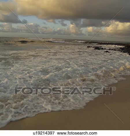 Stock Photo - Hawaiian Islands of Molokai and Kauai - Ocean Views. Fotosearch