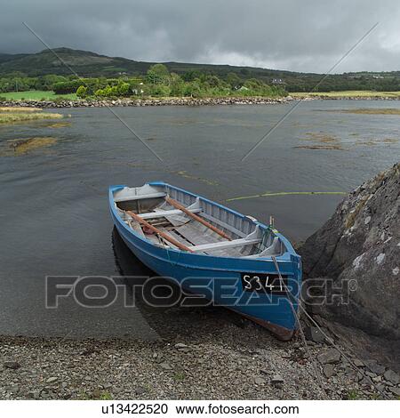 Blue Boat View Large Photo Image Stock Image - Blue Boat. Fotosearch