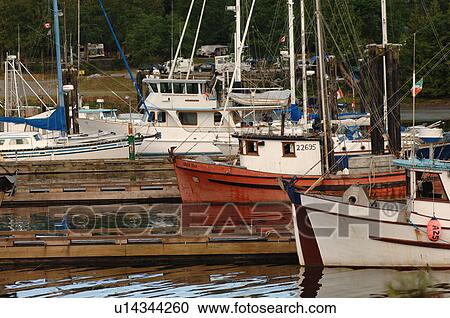 Boats in Ucluelet Harbour View Large Photo Image Stock Image - Boats in Ucluelet Harbour. Fotosearch