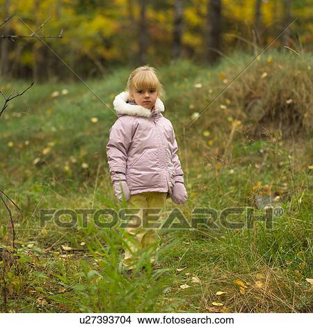 Blond Child in Pink Parka View Large Photo Image Picture - Blond Child in Pink Parka. Fotosearch