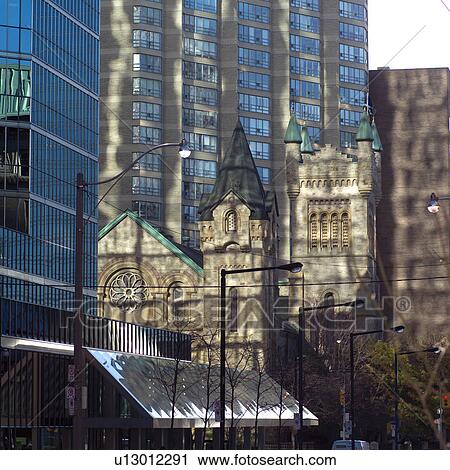 A church in the City Center Toronto Ontario Canada View Large Photo Image Stock Image - A church in the City Center Toronto Ontario Canada. Fotosearch