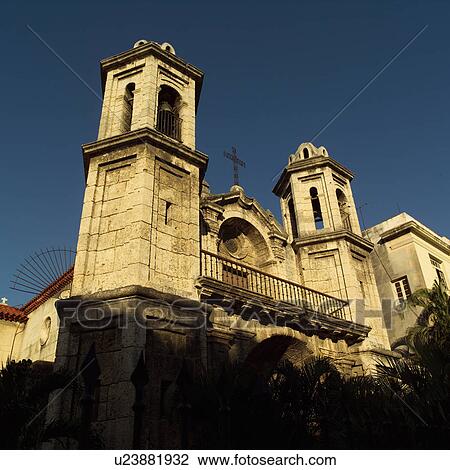 Low angle view of a church building, Havana, Cuba View Large Photo Image Stock Image - Low angle view of a church building, Havana, Cuba. Fotosearch