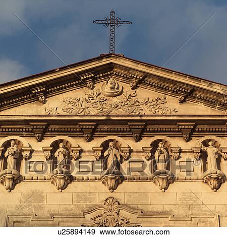 Low angle view of a church building, Havana, Cuba View Large Photo Image Stock Photo - Low angle view of a church building, Havana, Cuba. Fotosearch