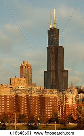 High rise buildings in Chicago View Large Photo Image Stock Image - High rise buildings in Chicago. Fotosearch