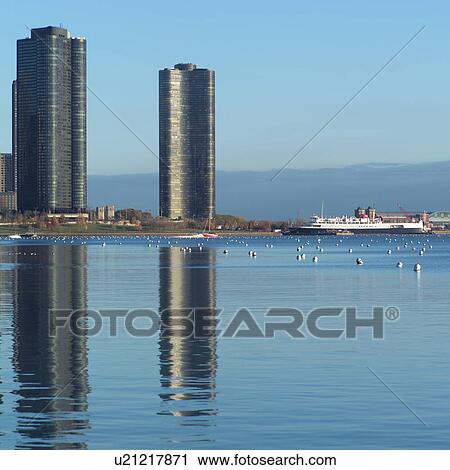 High-rise buildings in Chicago View Large Photo Image Stock Image - High-rise buildings in Chicago. Fotosearch