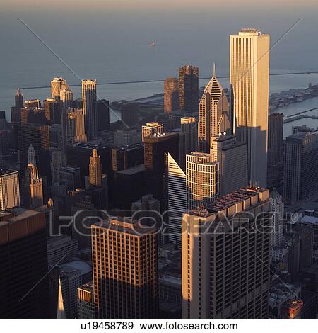 High-rise buildings in Chicago View Large Photo Image Stock Photo - High-rise buildings in Chicago. Fotosearch
