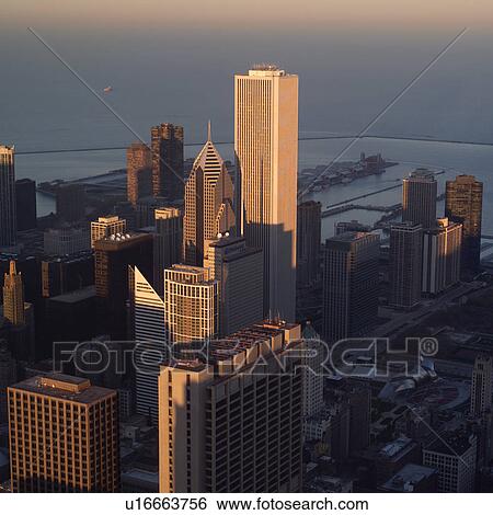 High-rise buildings in Chicago View Large Photo Image Stock Photograph - High-rise buildings in Chicago. Fotosearch
