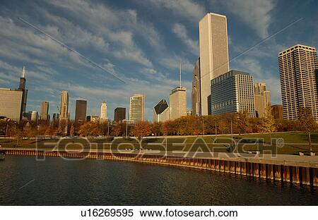High rise buildings in Chicago View Large Photo Image Stock Photography - High rise buildings in Chicago. Fotosearch