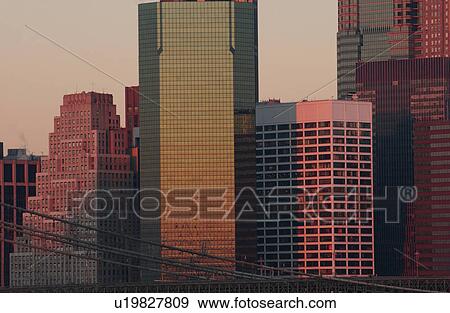 Stock Photo - New York City - view from Manhattan Bridge. Fotosearch