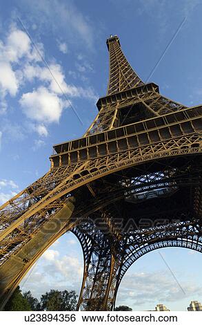 Stock Photograph - View of Eiffel, Tower - Paris, France. Fotosearch