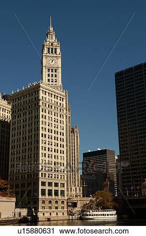 Stock Image - Wrigley Building in Chicago. Fotosearch