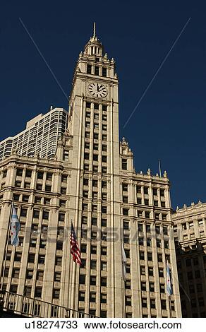 Stock Image - Wrigley Building in Chicago. Fotosearch