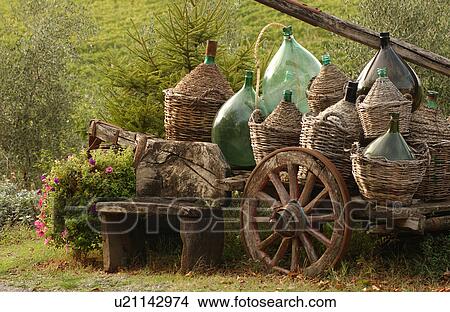 Picture - Vineyards - Tuscany, Italy. Fotosearch