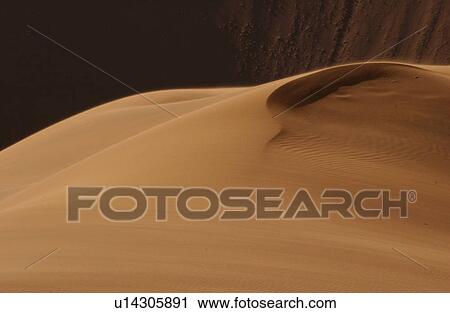 Stock Image - Sand Dunes of Sossusvlei - Namib desert, Namibia. Fotosearch