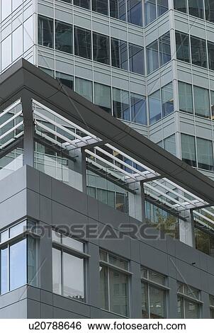 Stock Photograph - Building design in downtown Vancouver. Fotosearch