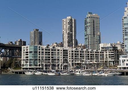 Buildings along Vancouver Harbour View Large Photo Image Stock Photo - Buildings along Vancouver Harbour. Fotosearch