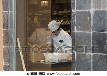 Stock Image - Chef cooking. Fotosearch