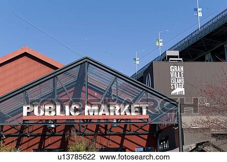 Grandville Public market entrance View Large Photo Image Stock Image - Grandville Public market entrance. Fotosearch