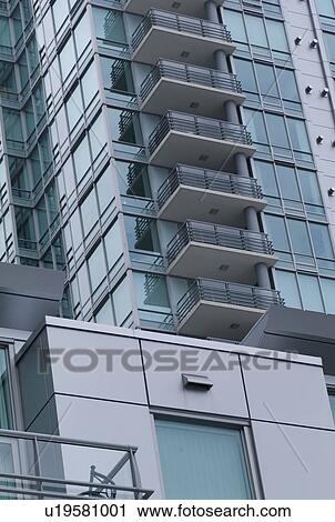 Stock Image - High rise in downtown Vancouver. Fotosearch