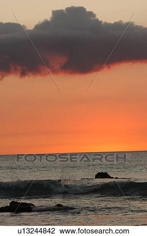 Big Island of Hawaii - sunset from beach View Large Photo Image Stock Image - Big Island of Hawaii - sunset from beach. Fotosearch