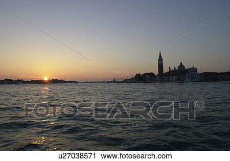 Sunset in Venice, Italy View Large Photo Image Stock Image - Sunset in Venice, Italy. Fotosearch