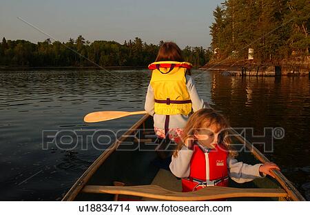 Picture - Canoe Trip - Lake of the Woods. Fotosearch