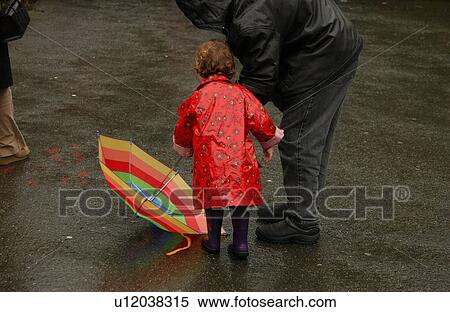 Child with Umbrella View Large Photo Image Stock Photography - Child with Umbrella. Fotosearch