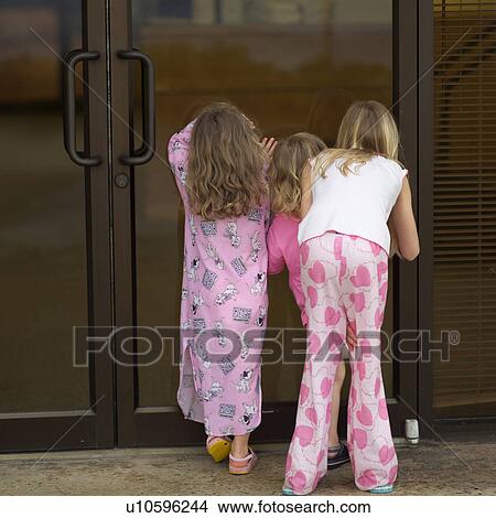 Children Peeking in a House View Large Photo Image Picture - Children Peeking in a House. Fotosearch