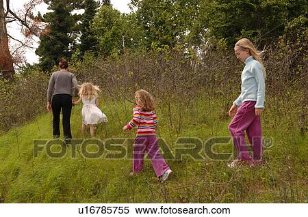 Mother and children in the forest View Large Photo Image Stock Photography - Mother and children in the forest. Fotosearch