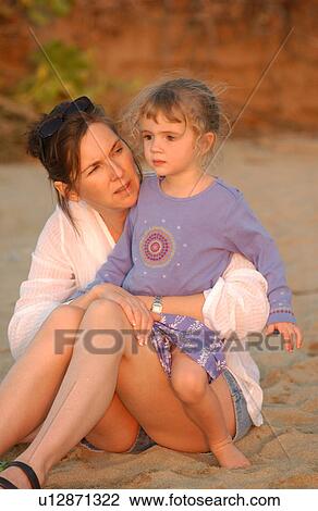 Family on Beach - Hawaii View Large Photo Image Stock Image - Family on Beach - Hawaii. Fotosearch