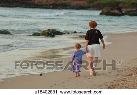 Family on Beach - Hawaii View Large Photo Image Stock Image - Family on Beach - Hawaii. Fotosearch