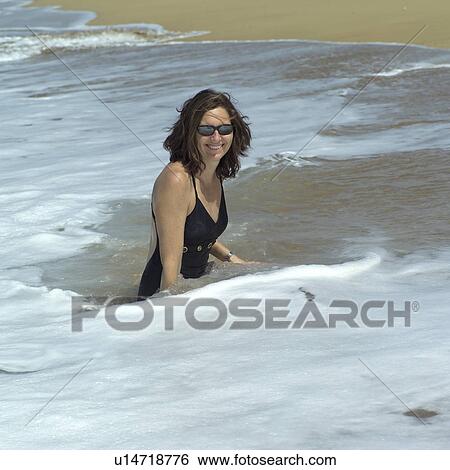 Woman in Ocean View Large Photo Image Stock Photograph - Woman in Ocean. Fotosearch
