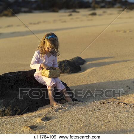 Young Girl at the Beach View Large Photo Image Stock Photo - Young Girl at the Beach. Fotosearch