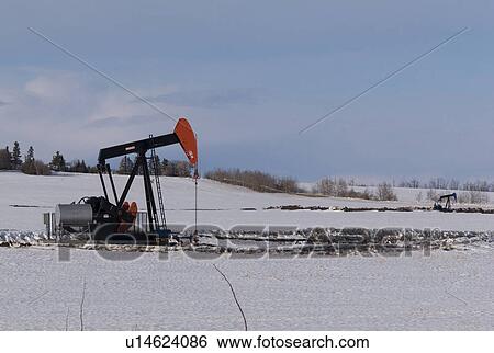 Oil rig in Northern Alberta View Large Photo Image Stock Photograph - Oil rig in Northern Alberta. Fotosearch