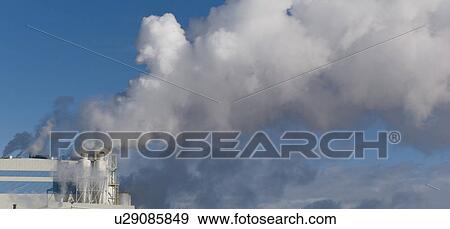 Smoke from a chimney View Large Photo Image Stock Photo - Smoke from a chimney. Fotosearch