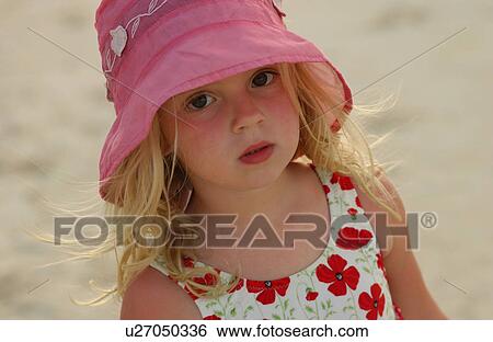 Stock Photograph - Close-up of a young girl. Fotosearch