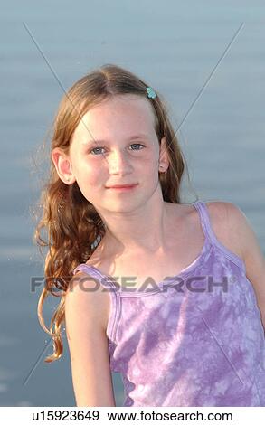 Stock Photo - Young Girl at Beach. Fotosearch