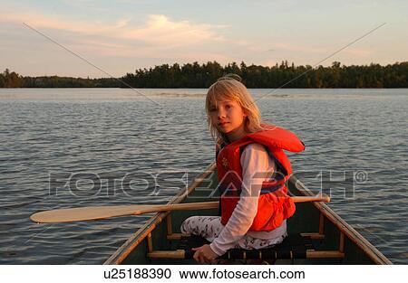 Girl in Canoe View Large Photo Image Stock Image - Girl in Canoe. Fotosearch
