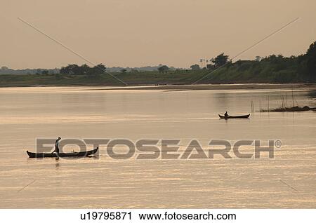 Boats on the Irrawaddy River View Large Photo Image Stock Image - Boats on the Irrawaddy River. Fotosearch
