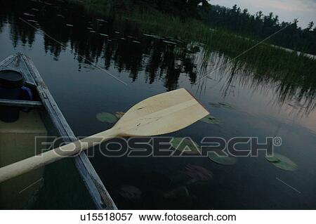 Stock Photo - Lake of the Woods, Canada in autumn. Fotosearch