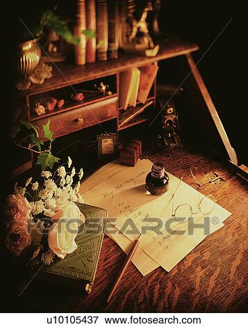 Ornate Writing Desk Stock Photo U10105437 Fotosearch