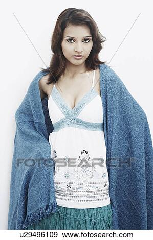 Portrait of a young woman View Large Photo Image Stock Photo - Portrait of a young woman. Fotosearch